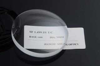 SF semi-finished CR39 1.49 single vision UC/HC/HMC ophthalmic lens optical prescription lenses