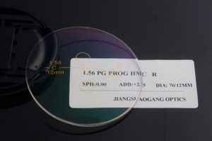 HMC 1.56 Progressive Transition Lenses , Multifocal Vision Photochromic Eyeglass Lenses
