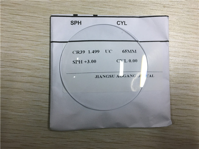 CR39 Custom Prescription Lenses Without Coating 1.499 Refractive Index