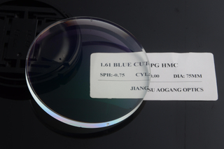 Anti Glare Blue Cut Lenses For Computer Eyewear Glasses 1.61 Index AR Coating
