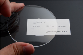  Middle-index 1.56 Flat-top Uncoated Prescription Bifocal Lenses for Presbyopes