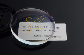 Progressive 1.56 Semi Finished Lens Blanks UV420 Protection Anti Blue Ray