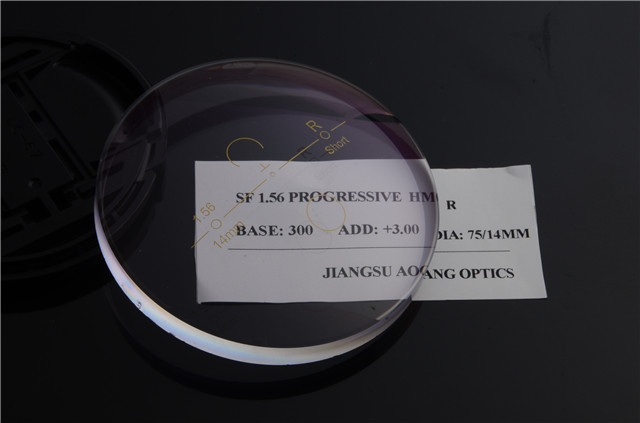 Multiple Focus Standard Progressive Lens Blank , AR Coating Anti Glare 1.56 Lens Blanks