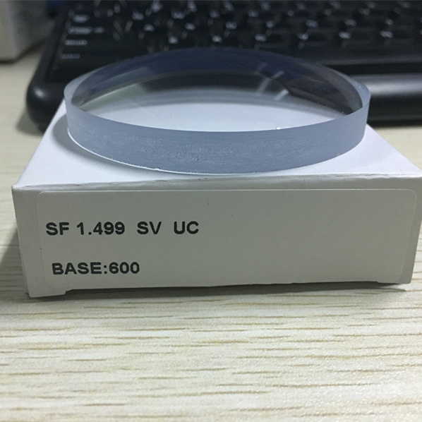 SF semi-finished CR39 1.49 single vision UC/HC/HMC ophthalmic lens optical prescription lenses